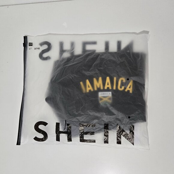 Shein Women's Jamaica‎ Flag Printed Shorts in Black - Size 2X - Picture 2 of 6